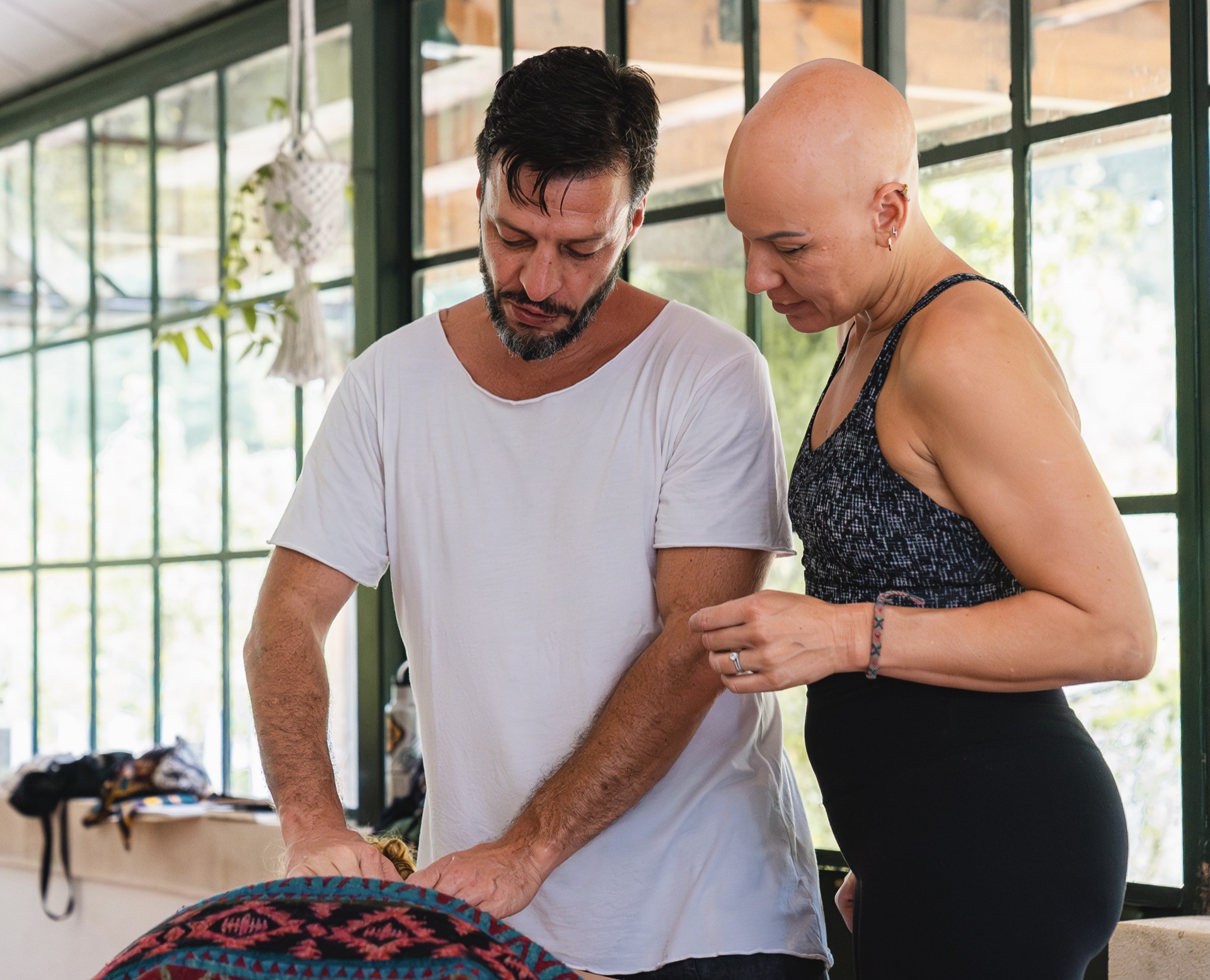 Daniel Wendt practicing myofascial somatic bodywork
